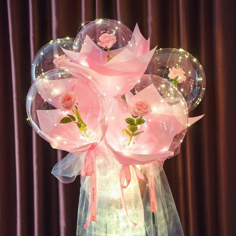 LED Light-Up Balloon Rose Bouquet (DIY Kit)