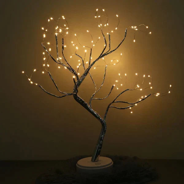 Illuminated Tree Lamp with Bendable Branches