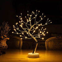 Illuminated Tree Lamp with Bendable Branches