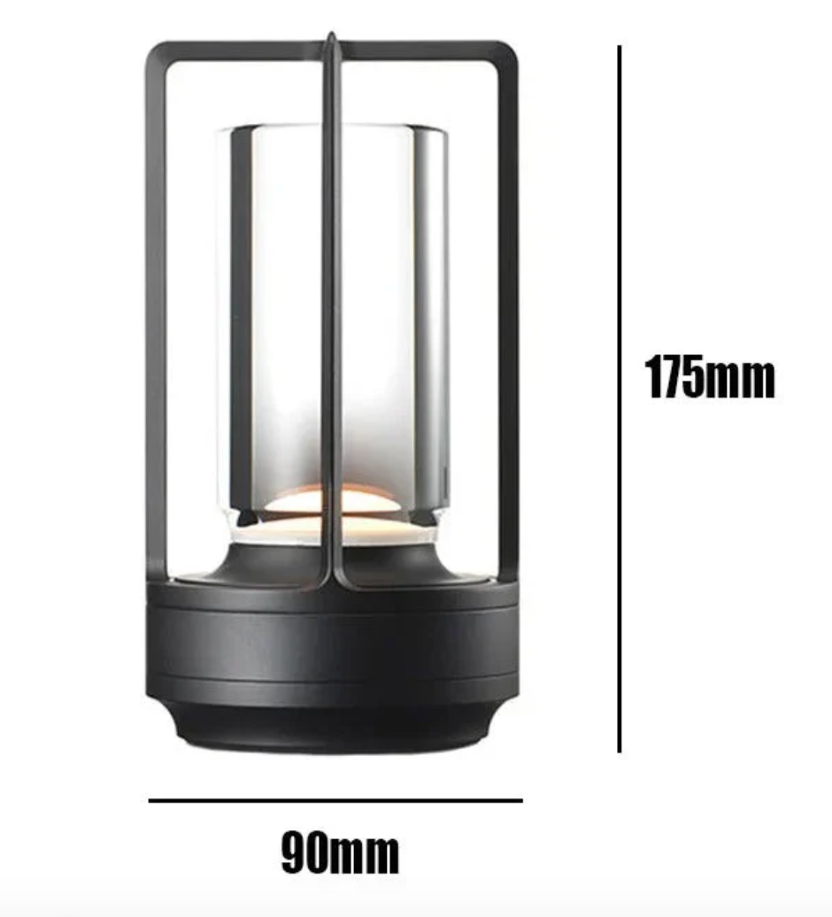 Crystal and Metal Wireless Table Lamp