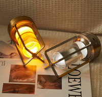 Crystal and Metal Wireless Table Lamp