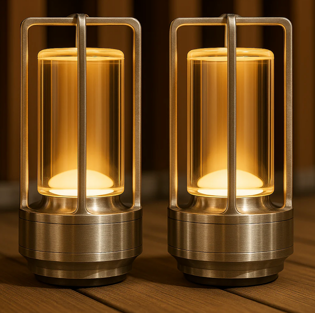 Lumière d'Orée – Wireless design lamp in crystal and metal
