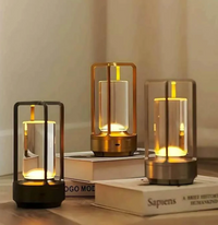 Crystal and Metal Wireless Table Lamp
