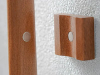 Magnetic Wooden Shoe Horn with Wall Mount