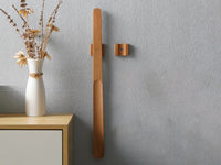 Magnetic Wooden Shoe Horn with Wall Mount