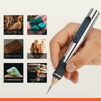 Manual Engraving Pen for Wood, Glass, Leather, and Stone - Durable Plastic and Metal