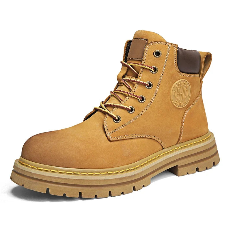 Men's and Women's High Top Boots for Outdoor Activities with Sturdy Sole