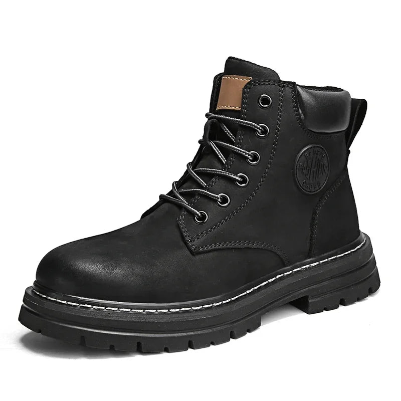 Men's and Women's High Top Boots for Outdoor Activities with Sturdy Sole