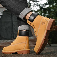 Men's and Women's High Top Boots for Outdoor Activities with Sturdy Sole