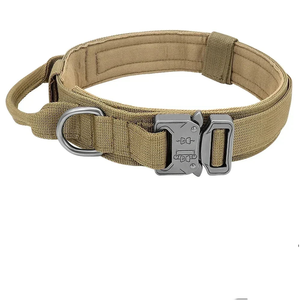 Military Grade Tactical Dog Collar with Control Handle
