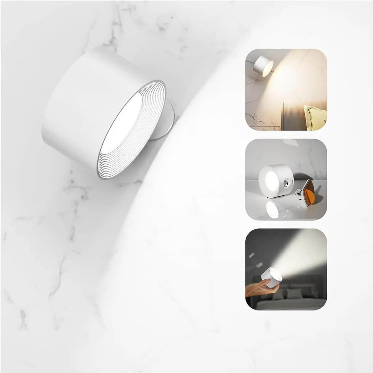 Nordisk Light – cordless, rechargeable, and remote-controlled wall lamp in Scandinavian design