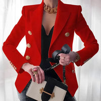 Old School-Inspired Women’s Tailored Blazer with a Modern Twist