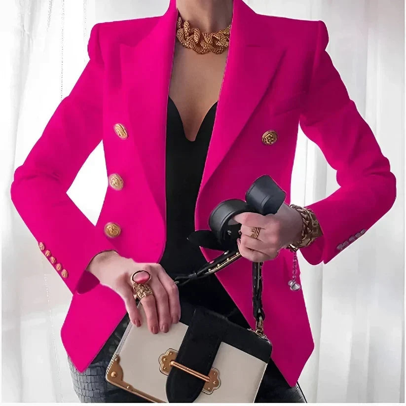 Old School-Inspired Women’s Tailored Blazer with a Modern Twist