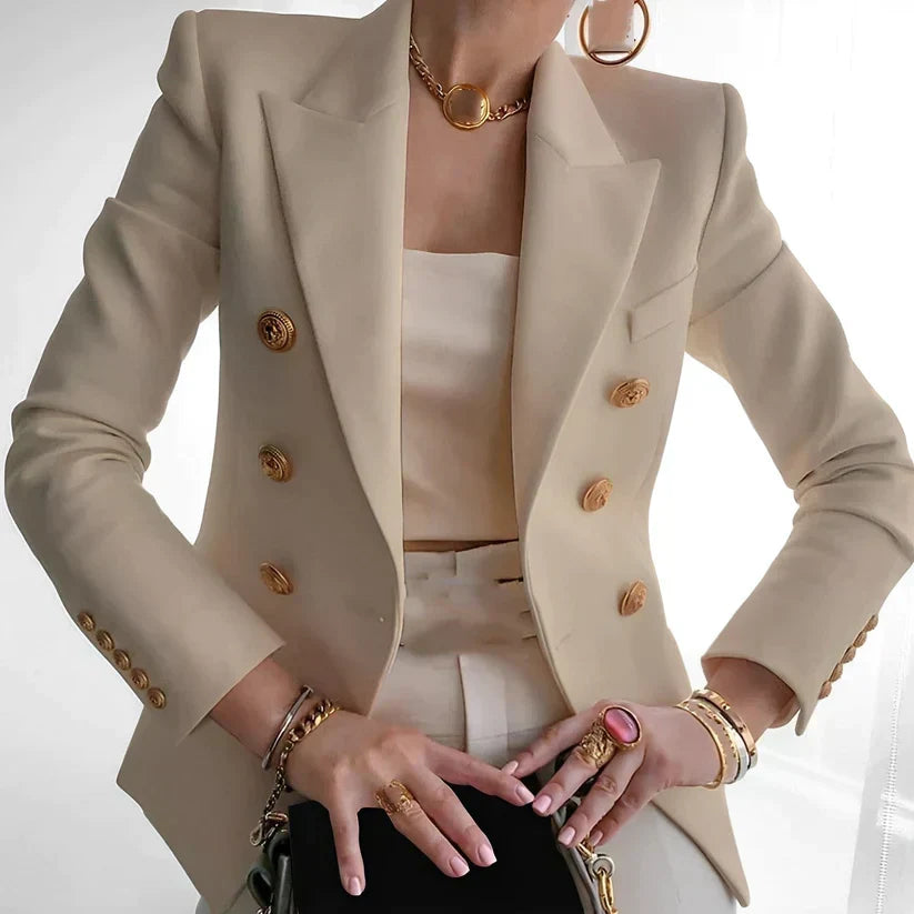 Old School-Inspired Women’s Tailored Blazer with a Modern Twist