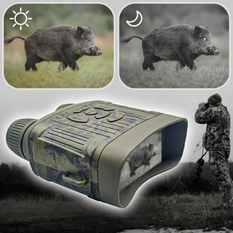OptiClear Night Vision: 1000ft Infrared View, HD Display for Outdoors