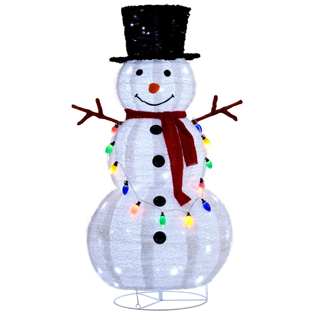 Outdoor Christmas Snowman Light Decoration