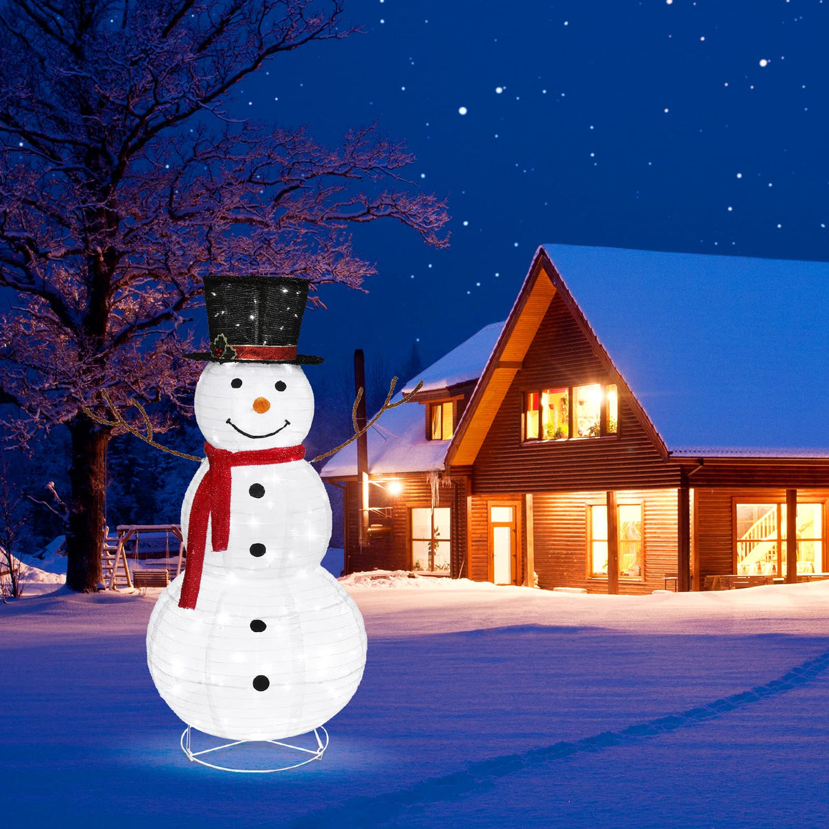 Christmas Snowman Lighted Decoration