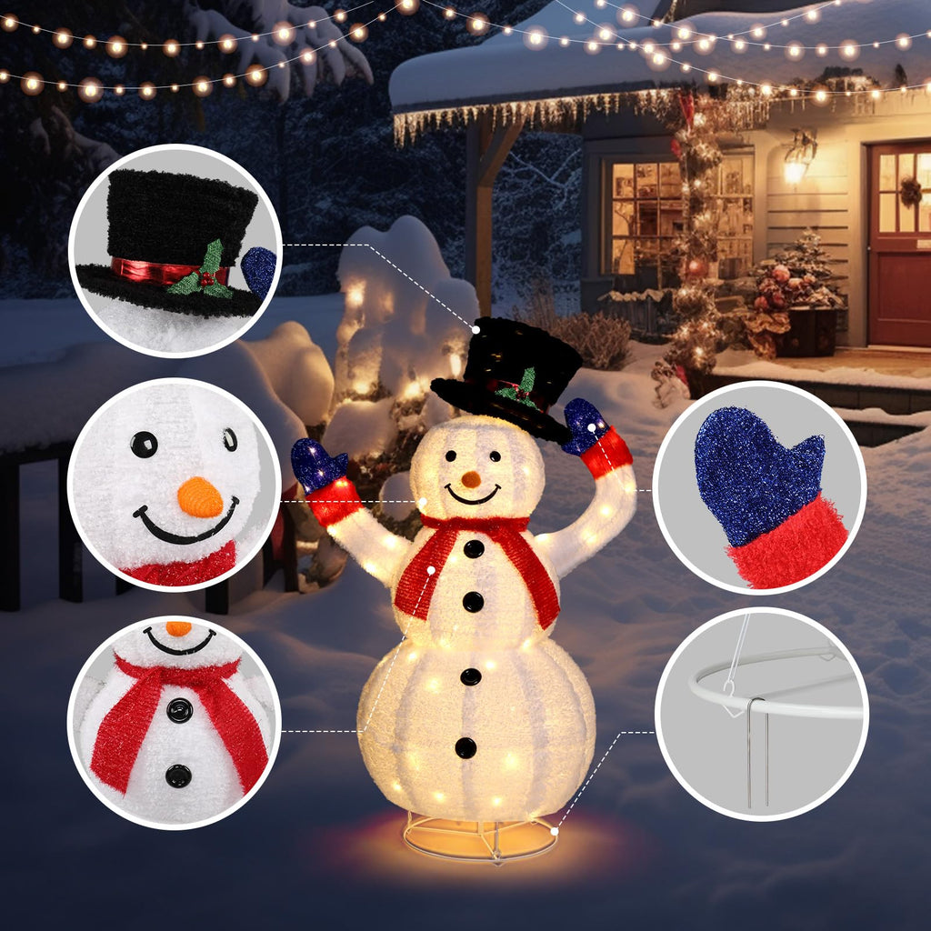 Christmas Snowman Lighted Decoration