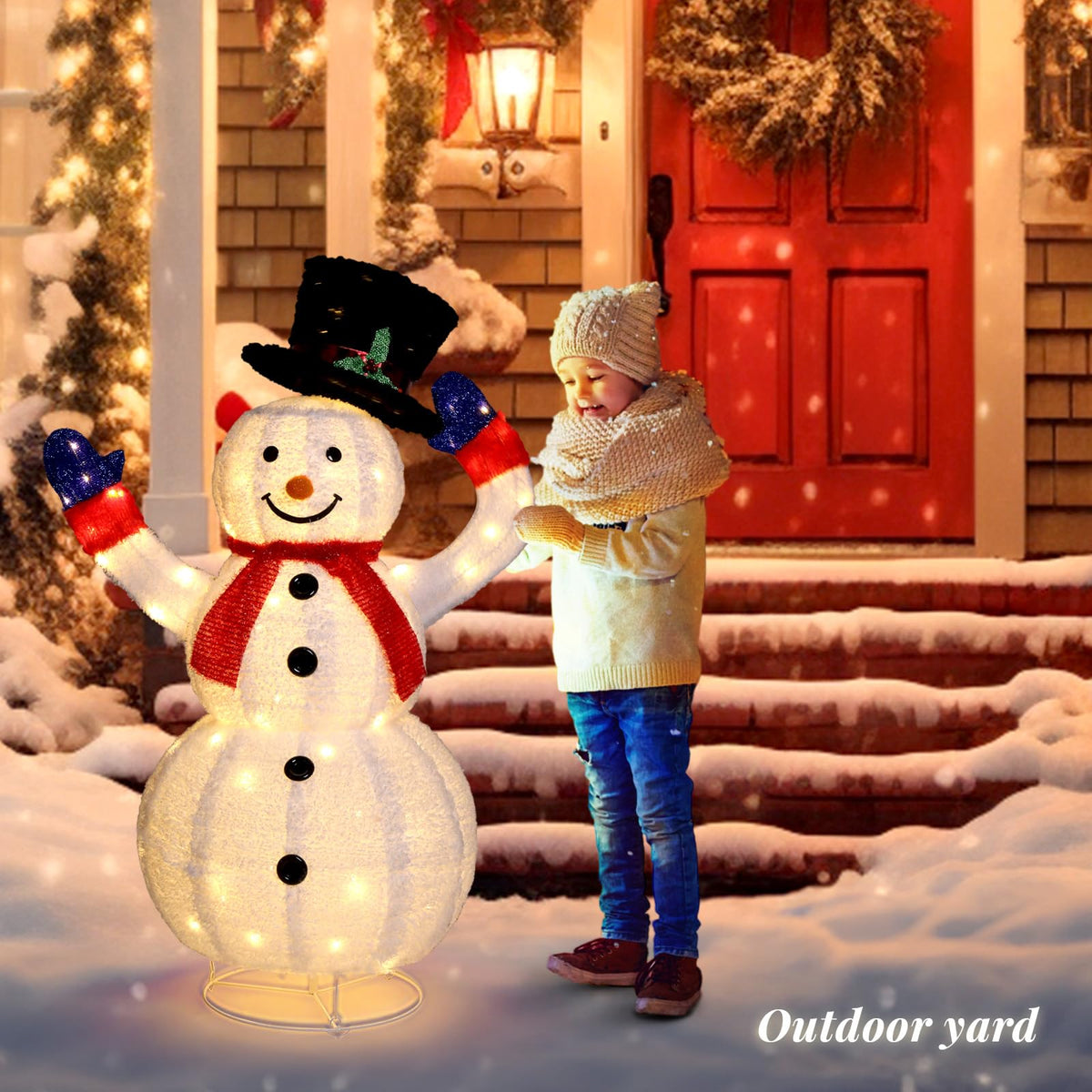 Christmas Snowman Lighted Decoration