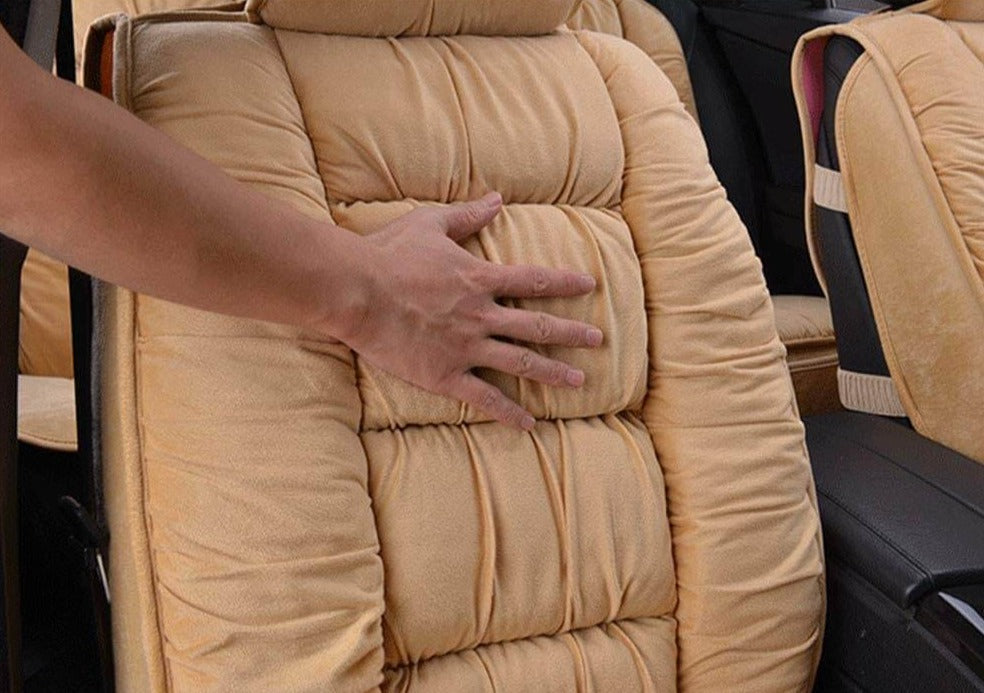 Plush Car Seat Cushion