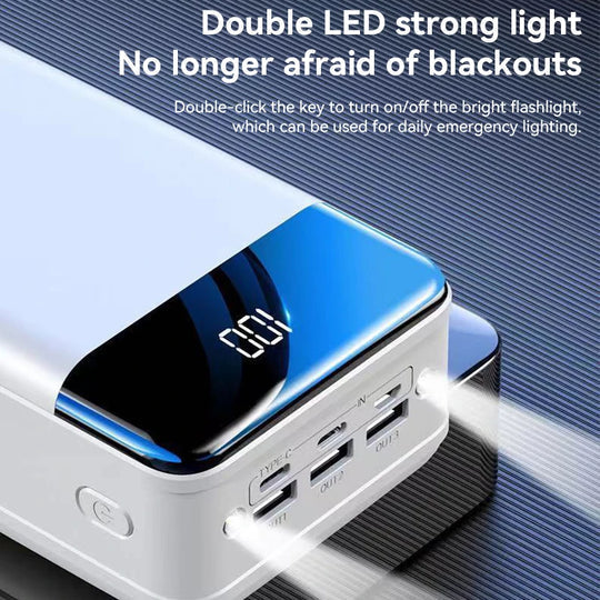 Sisica 100,000 mAh Portable Charger | High-Speed Refuel | Laptops, Tablets, Phones