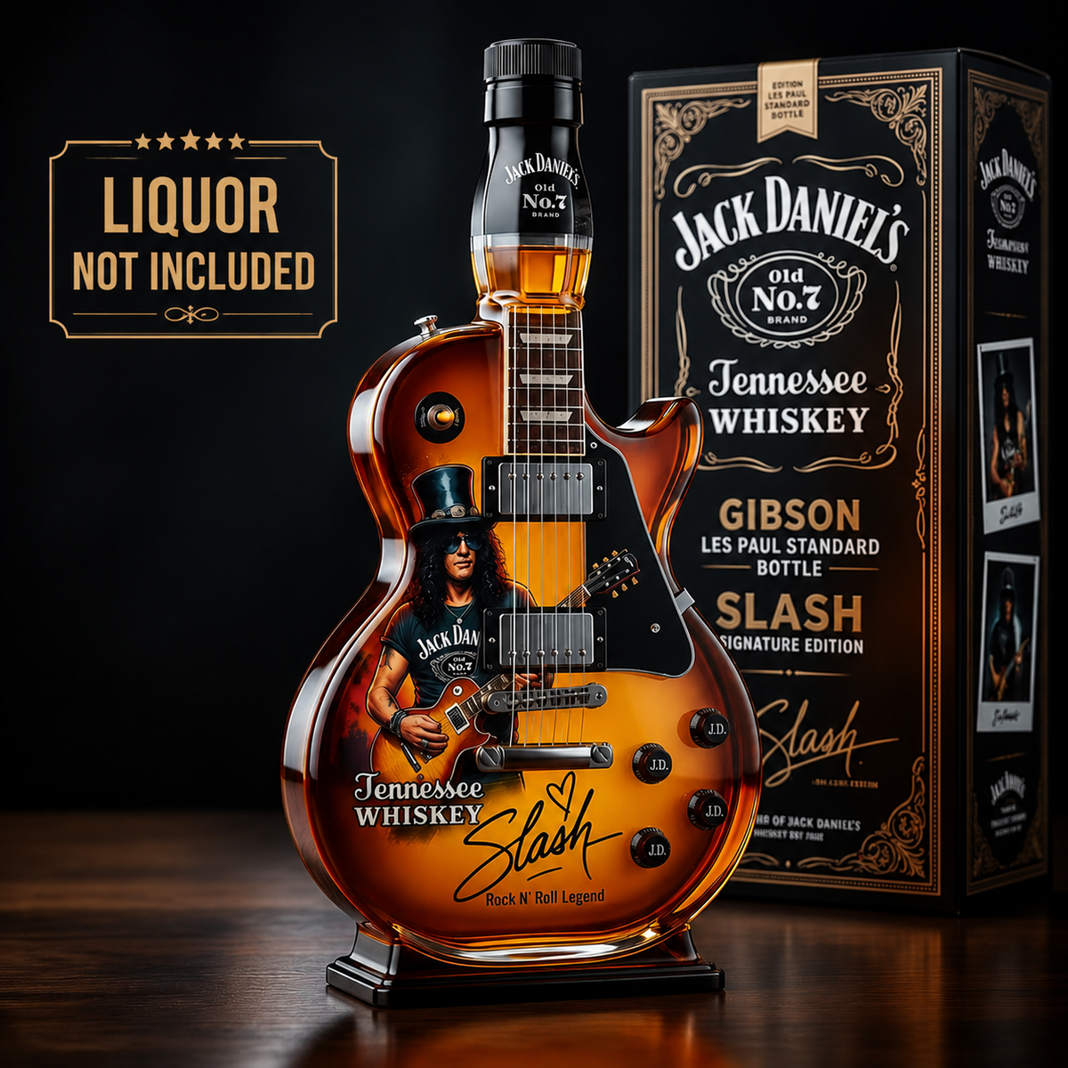Premium Collector's Guitar-Inspired Decorative Decanter
