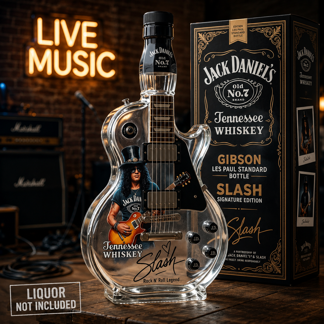Premium Collector's Guitar-Inspired Decorative Decanter