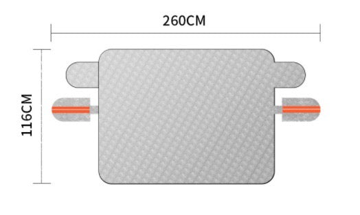 Car Windshield Snow & Ice Cover with Side Mirror Protection