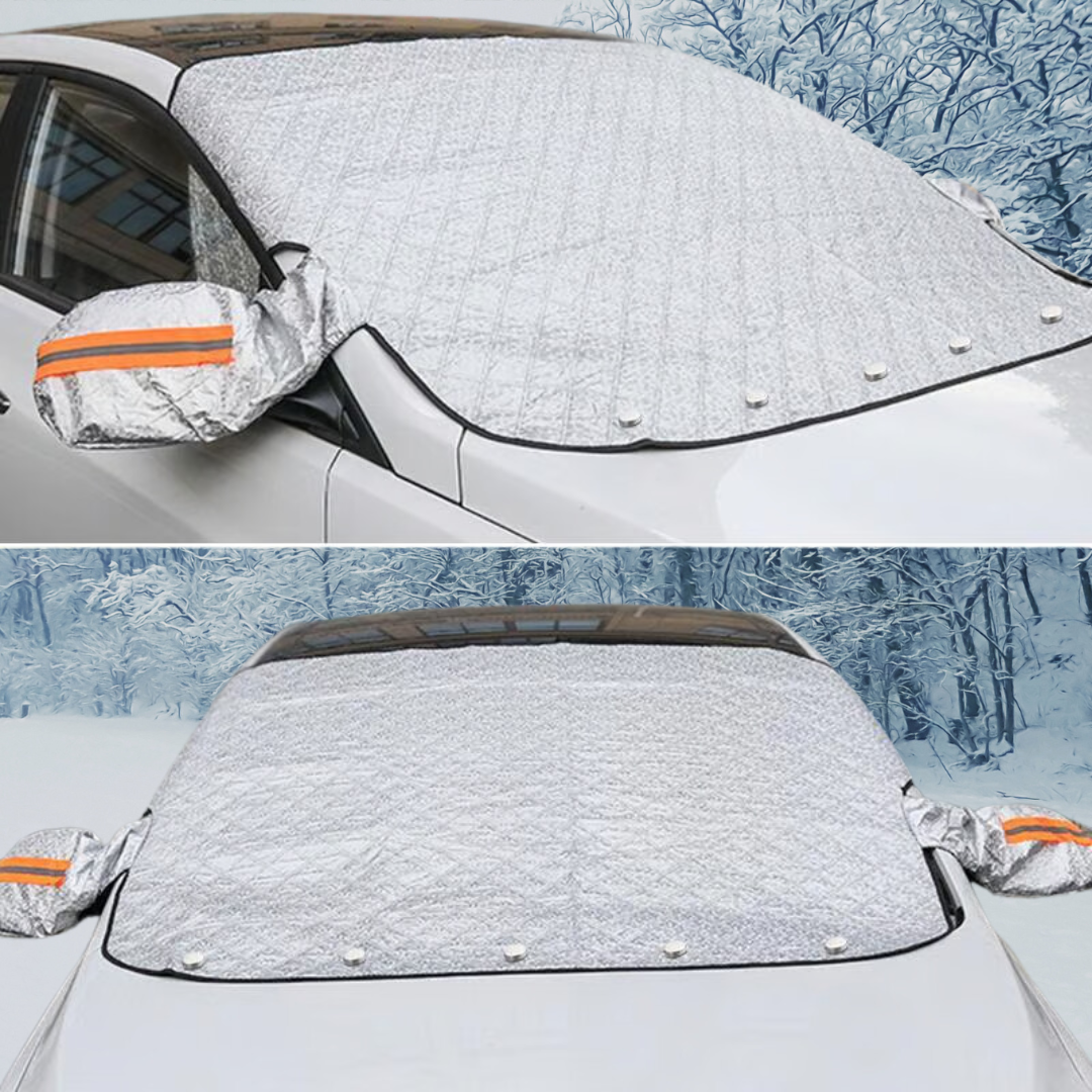 Car Windshield Snow & Ice Cover with Side Mirror Protection