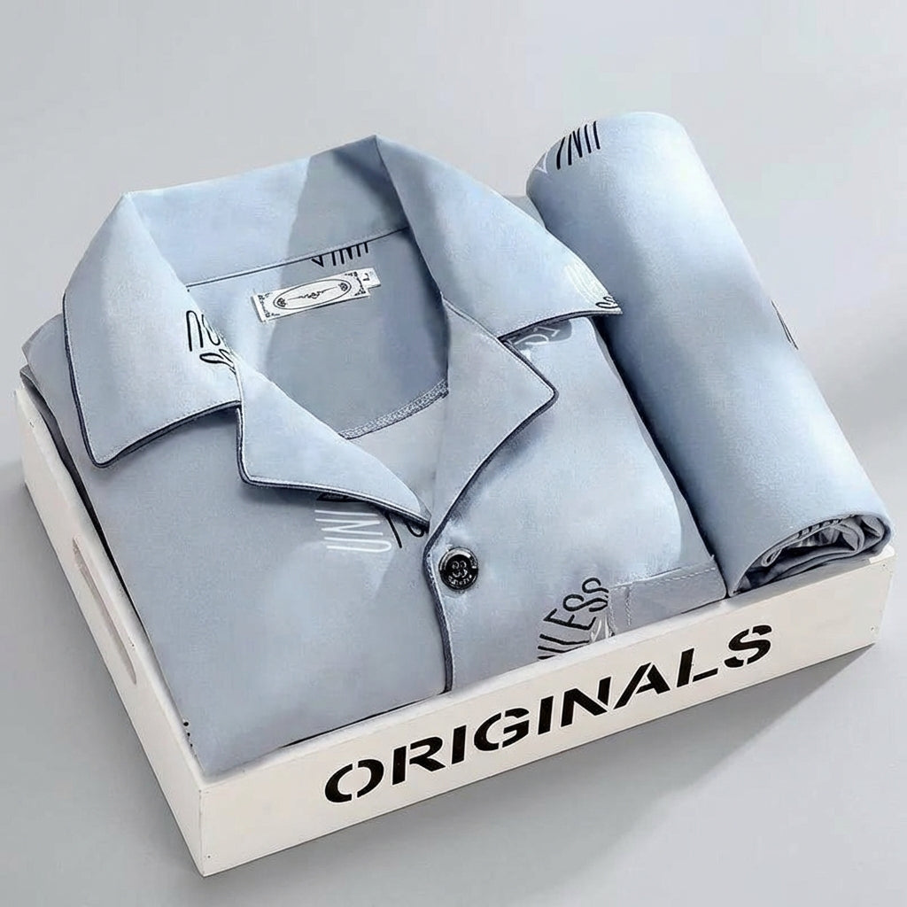 Pyjama Set with Button-Up Shirt