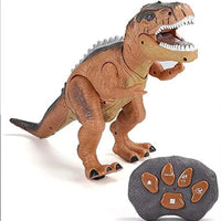 Remote Control T-Rex Dinosaur with LED Light, Walking & Roaring Realistic Dinosaur Toys