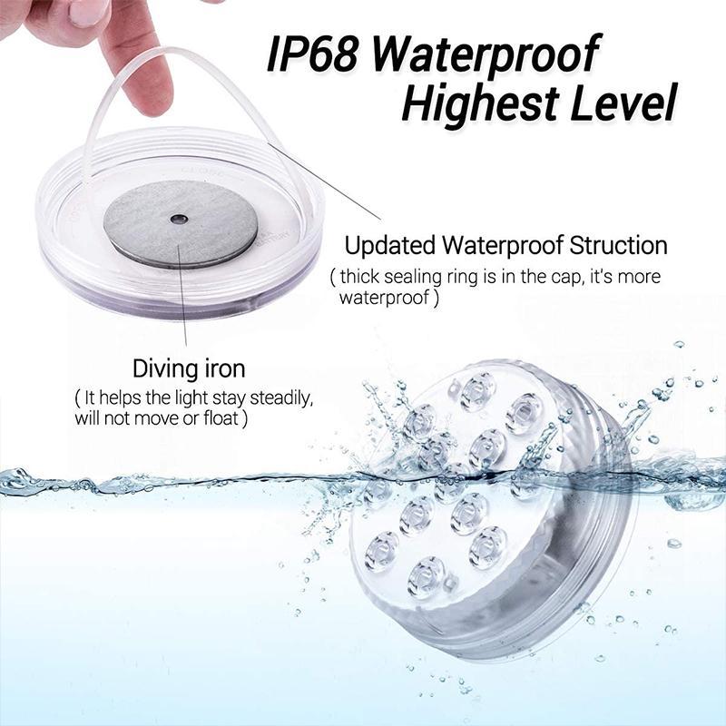 Remote Control Waterproof Magnet Suction LED Light | Sisica