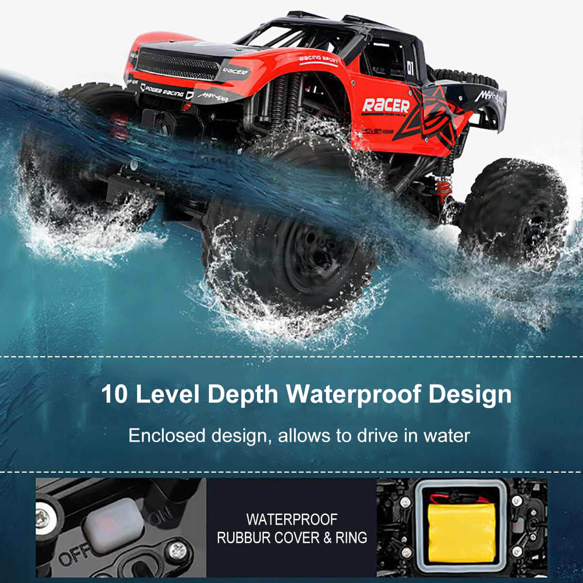 All-Terrain Amphibious RC Rock Crawler