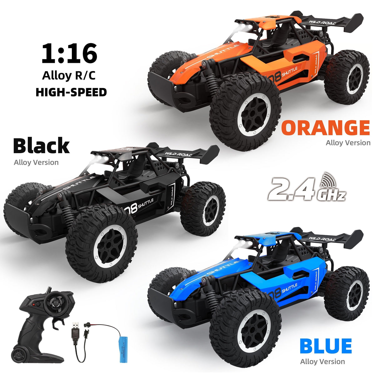 Remote Controlled Off-Road Alloy Racing Car