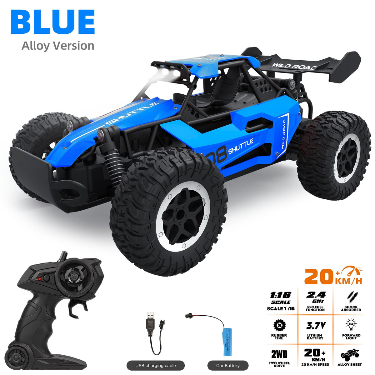 Remote Controlled Off-Road Alloy Racing Car