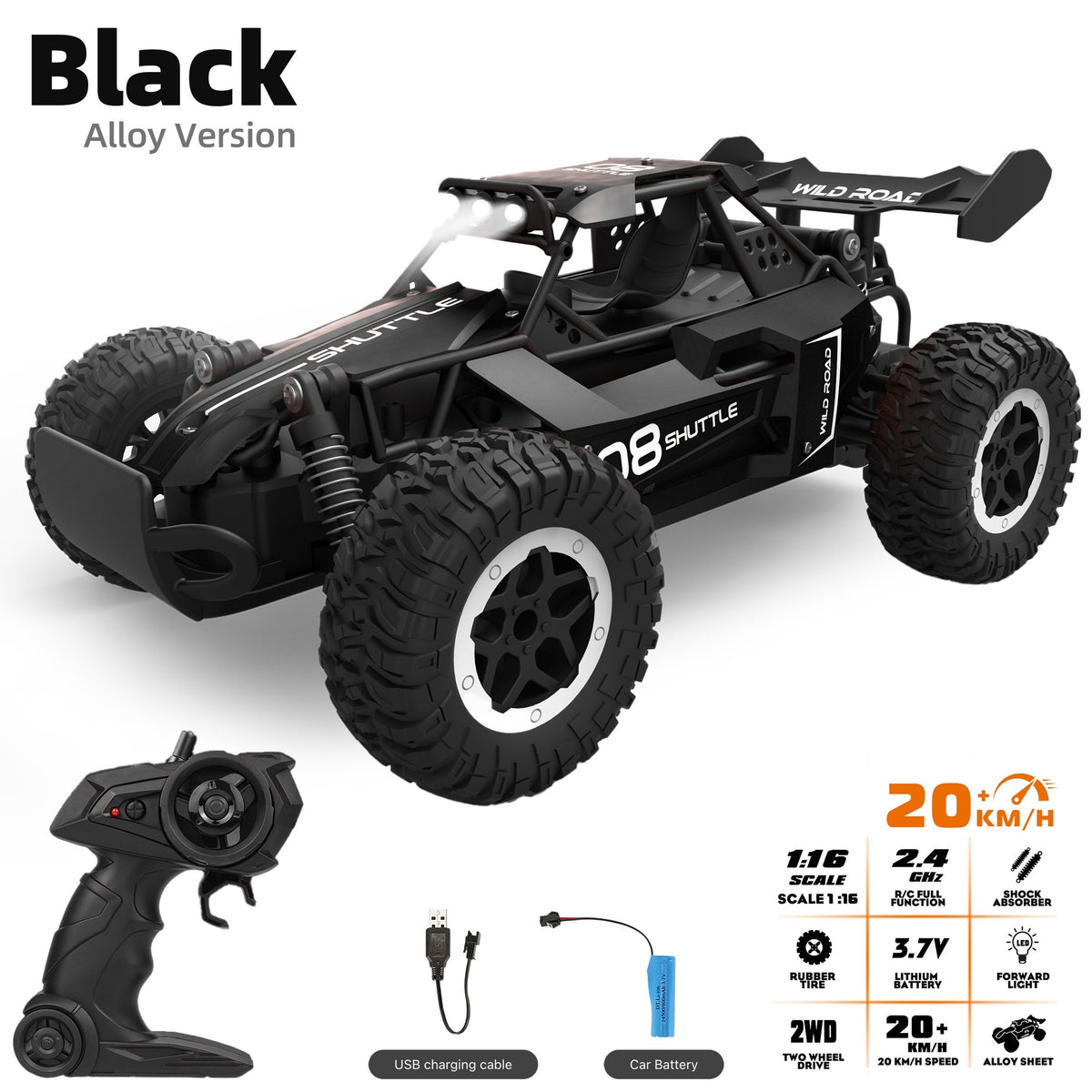 Remote Controlled Off-Road Alloy Racing Car