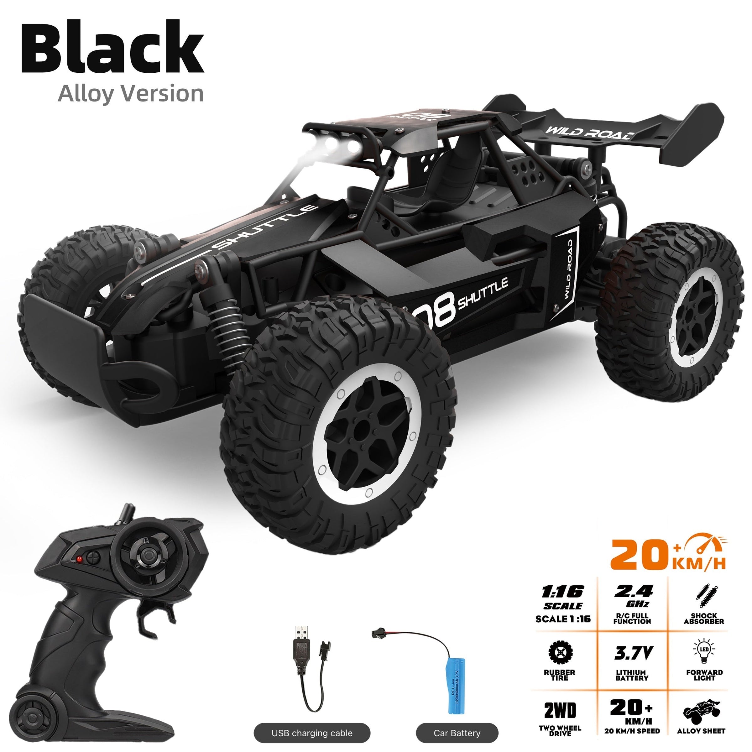 Remote Controlled Off-Road Alloy Racing Car