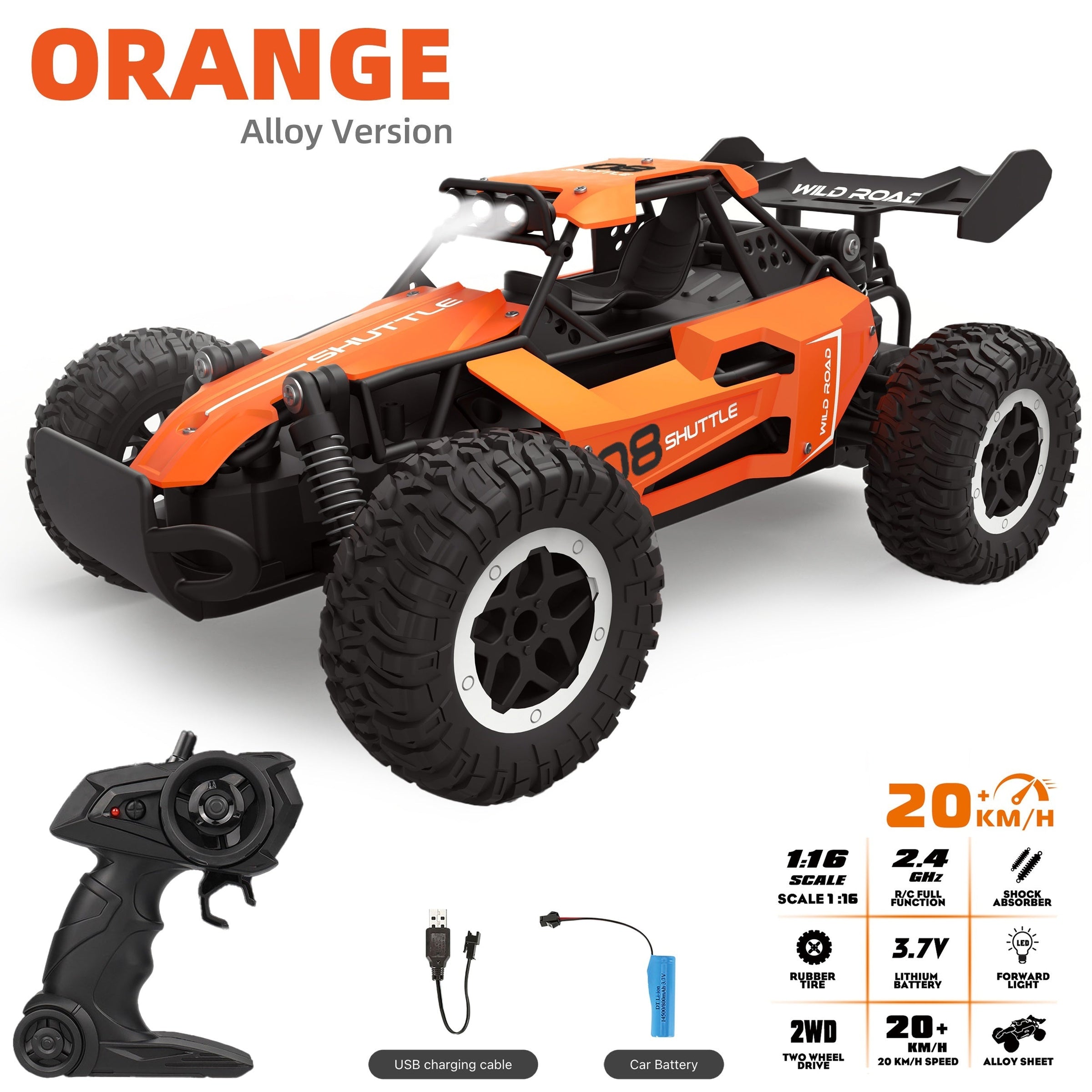 Remote Controlled Off-Road Alloy Racing Car