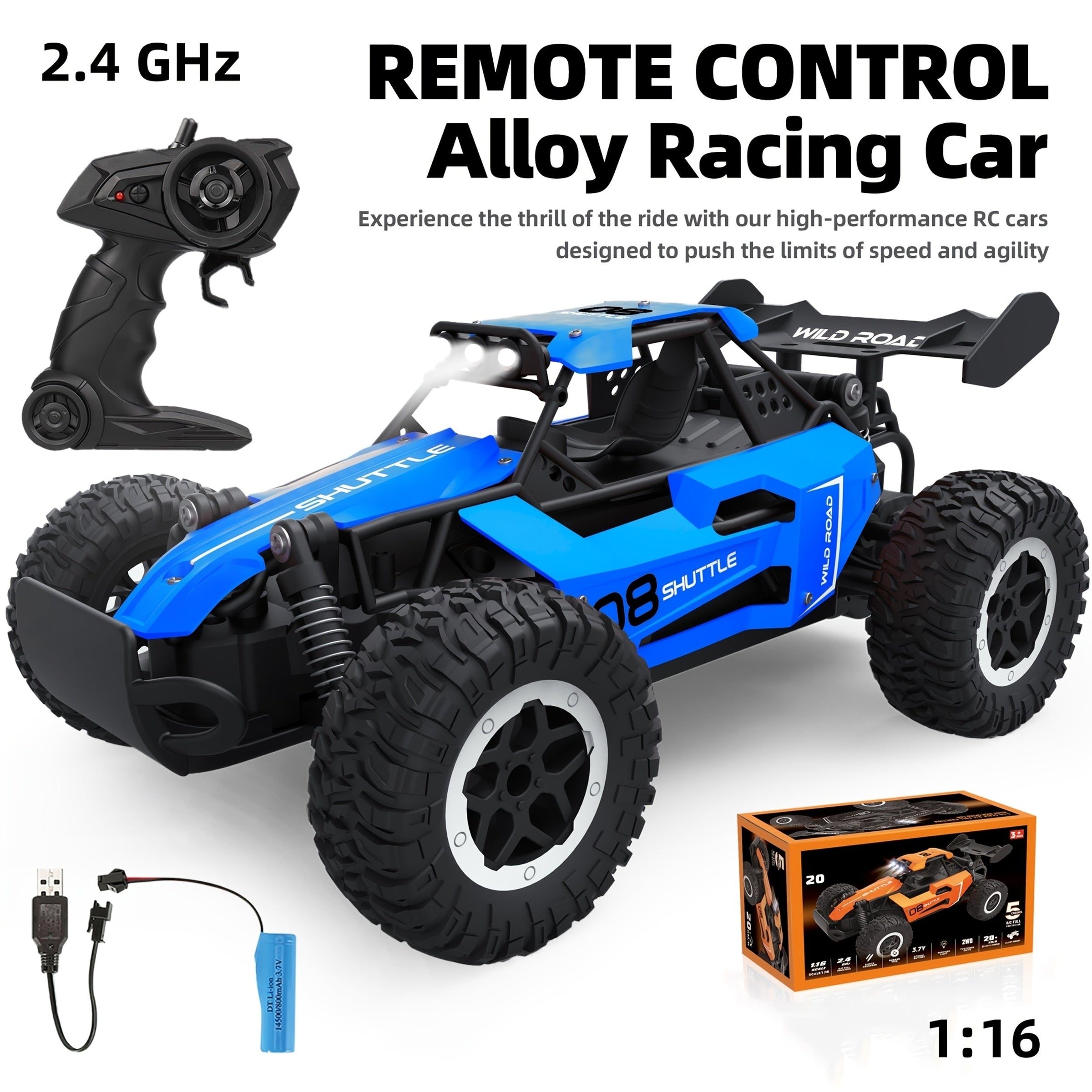 Remote Controlled Off-Road Alloy Racing Car
