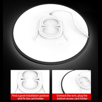 Round LED Modern Flush Fixture