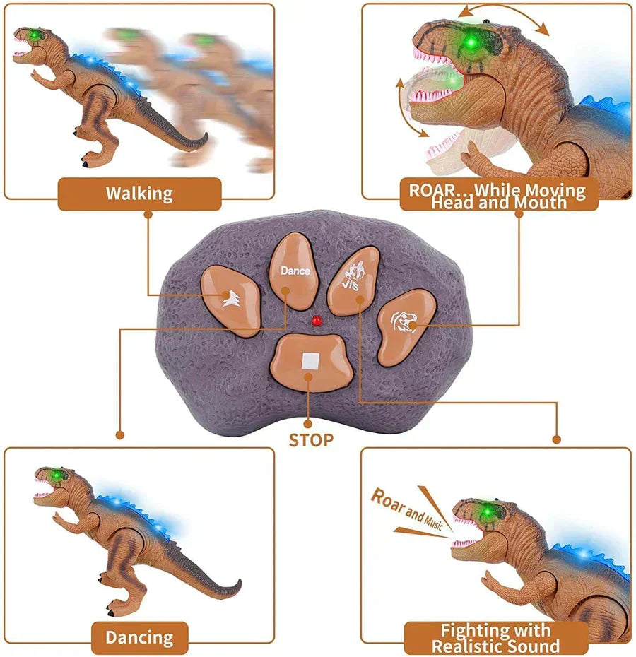 Royaleva Remote Control T-Rex Dinosaur with LED Light