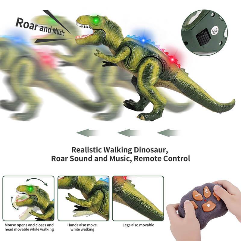 Royaleva Remote Control T-Rex Dinosaur with LED Light