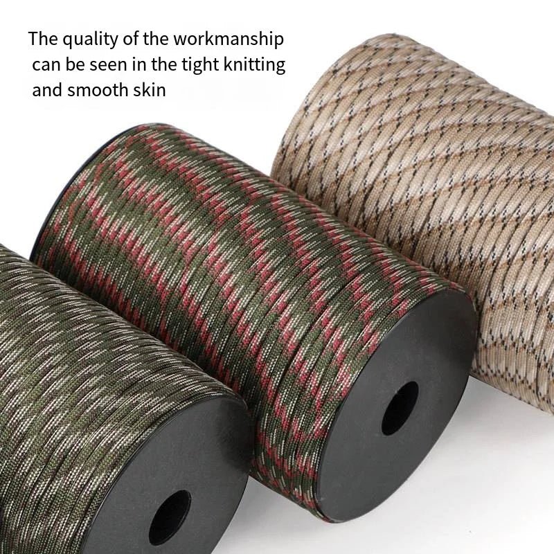550 Military Standard Paracord Rope: 100m 4mm Outdoor Survival Gear for Parachute, Tent, Lanyard, Belt - 9-Core Rope for Camping & Emergencies - Nyvara Shop