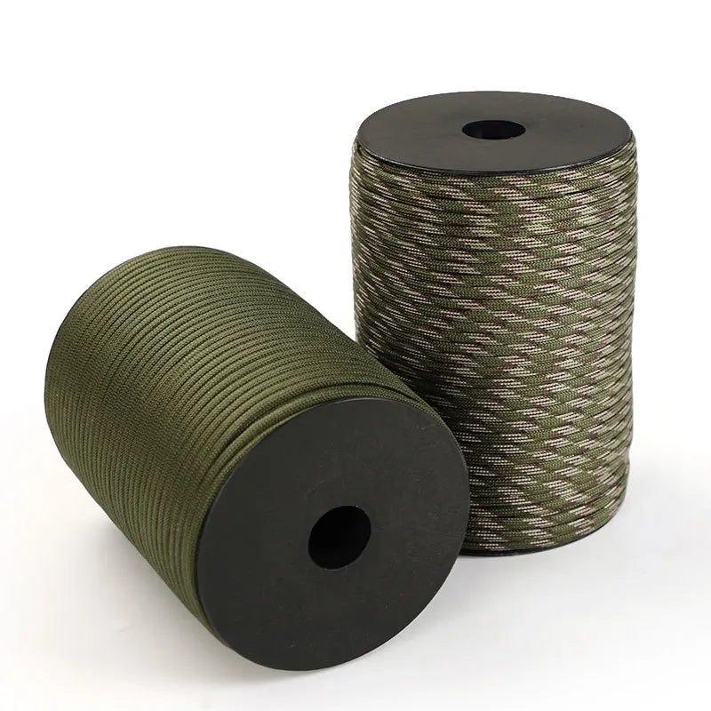 550 Military Standard Paracord Rope: 100m 4mm Outdoor Survival Gear for Parachute, Tent, Lanyard, Belt - 9-Core Rope for Camping & Emergencies - Nyvara Shop