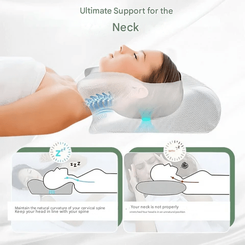 Ergonomic Neck Pillow | Memory Foam Support for Back - Nyvara Shop