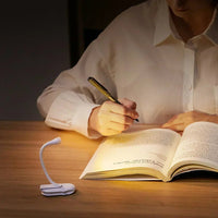 Mini Book Light - Portable Clip Light with USB Charging, Dimmable LED for Bedroom, Eye Protection, and Camping - 360° Rotating Clip Book Lamp - Nyvara Shop