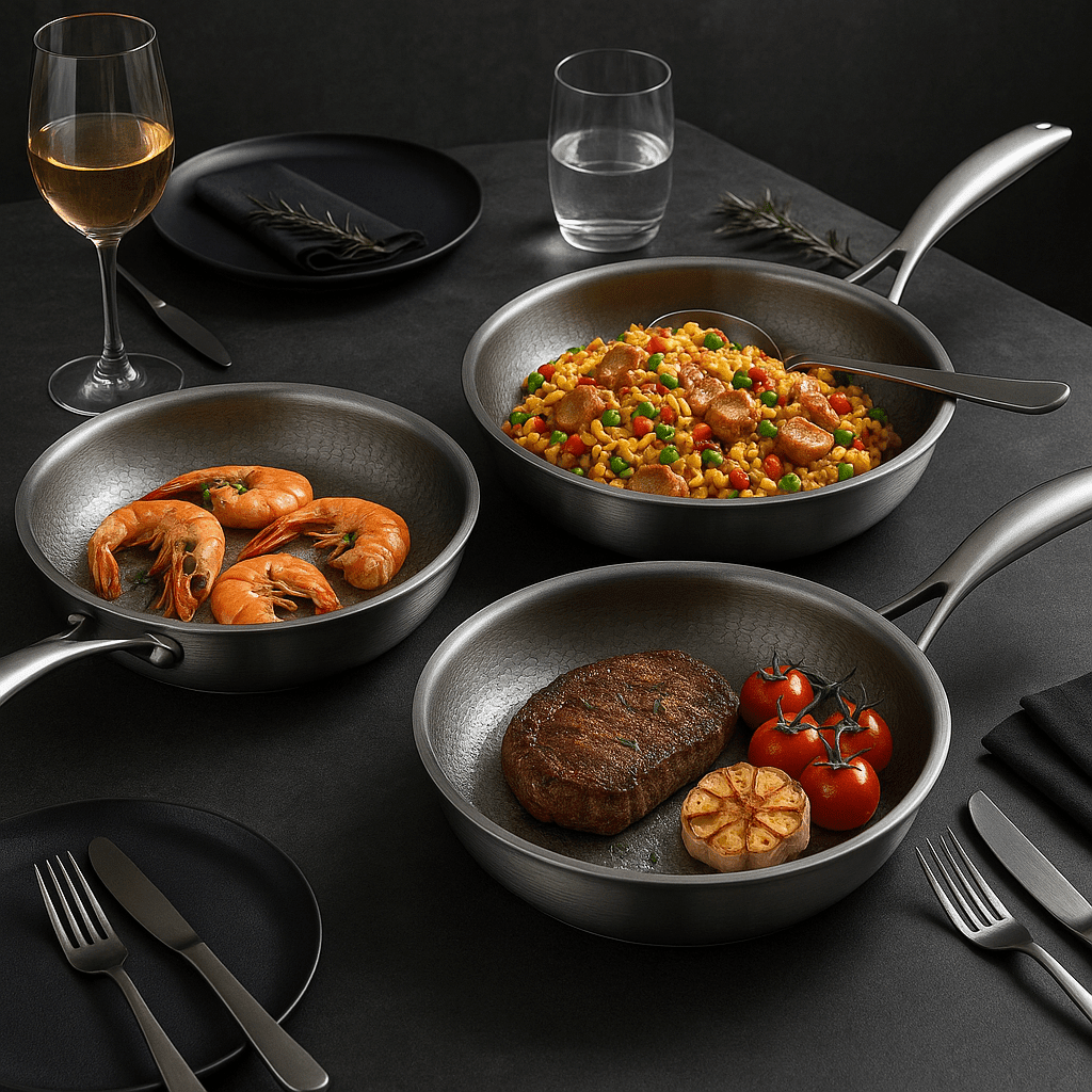 PREMIUM PAN - High quality titanium pan without coating for all cooktops - Nyvara Shop