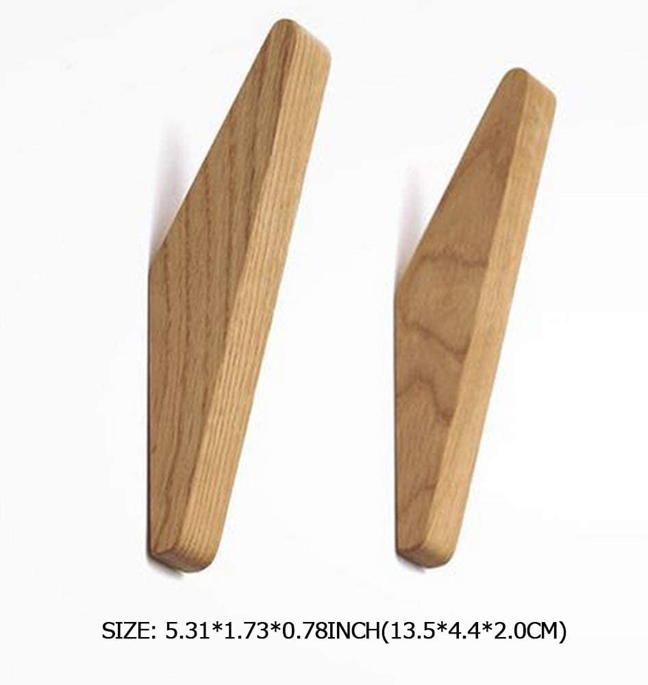Set of 6 Natural Wood Wall Hooks - Nyvara Shop