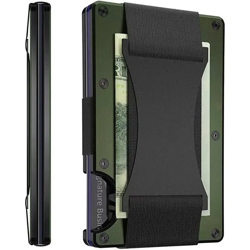 Titanium Matte Cobalt Cardholder – Slim & Stylish RFID Wallet for Men & Women