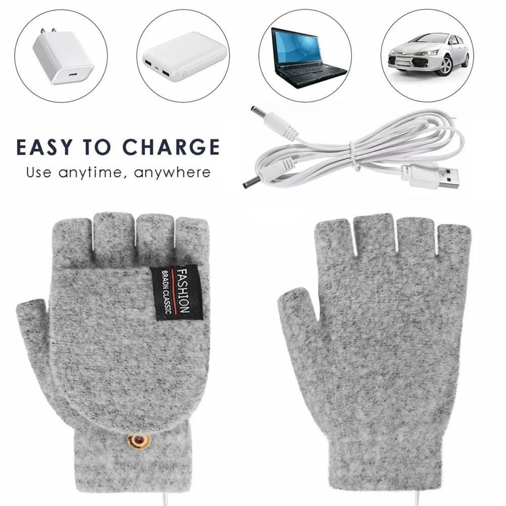 USB Rechargeable Heated Wave Gloves - Nyvara Shop